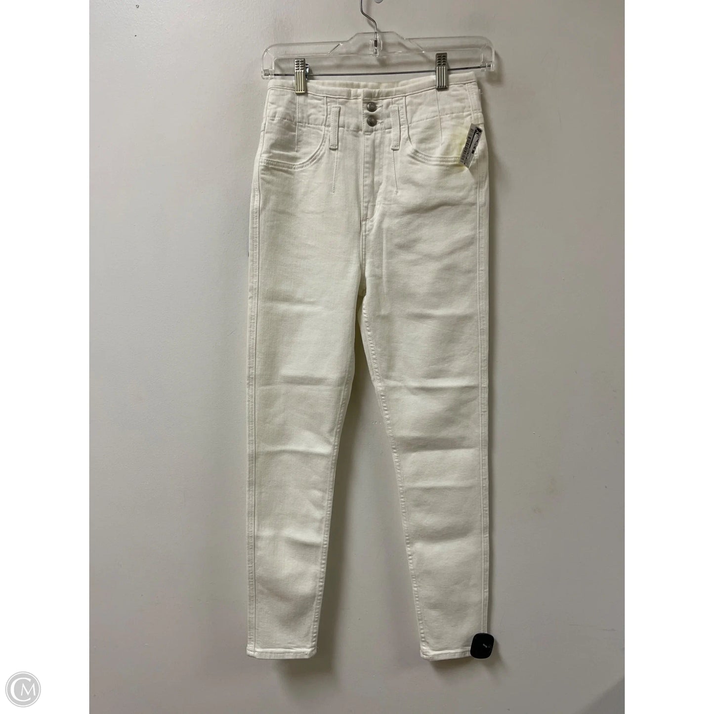 Jeans Skinny By Rag And Bone In Cream, Size: 2