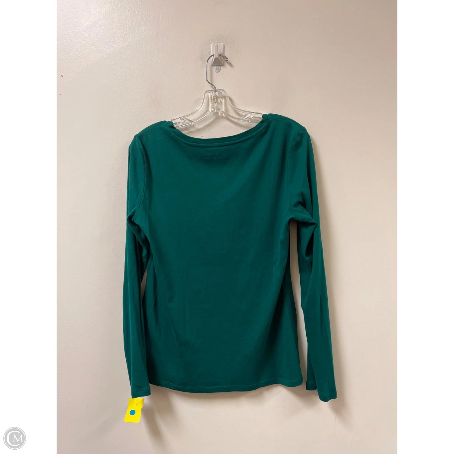 Top Long Sleeve By Liz Claiborne In Green, Size: L
