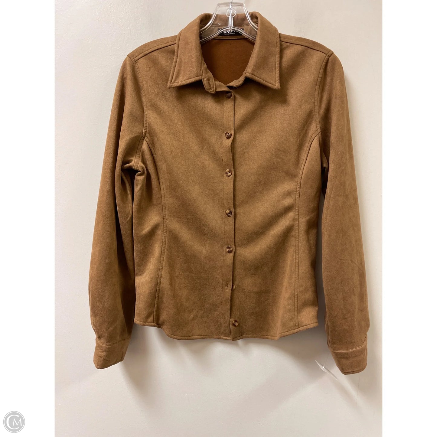 Top Long Sleeve By Clothes Mentor In Brown, Size: L
