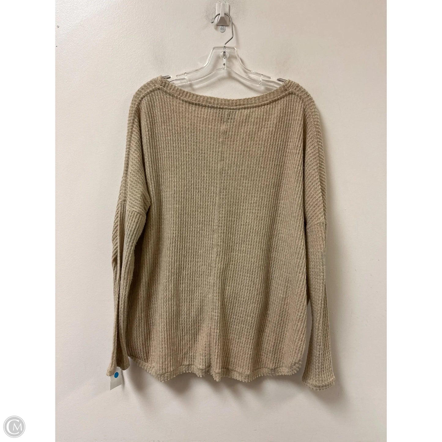 Top Long Sleeve By Out From Under In Tan, Size: S