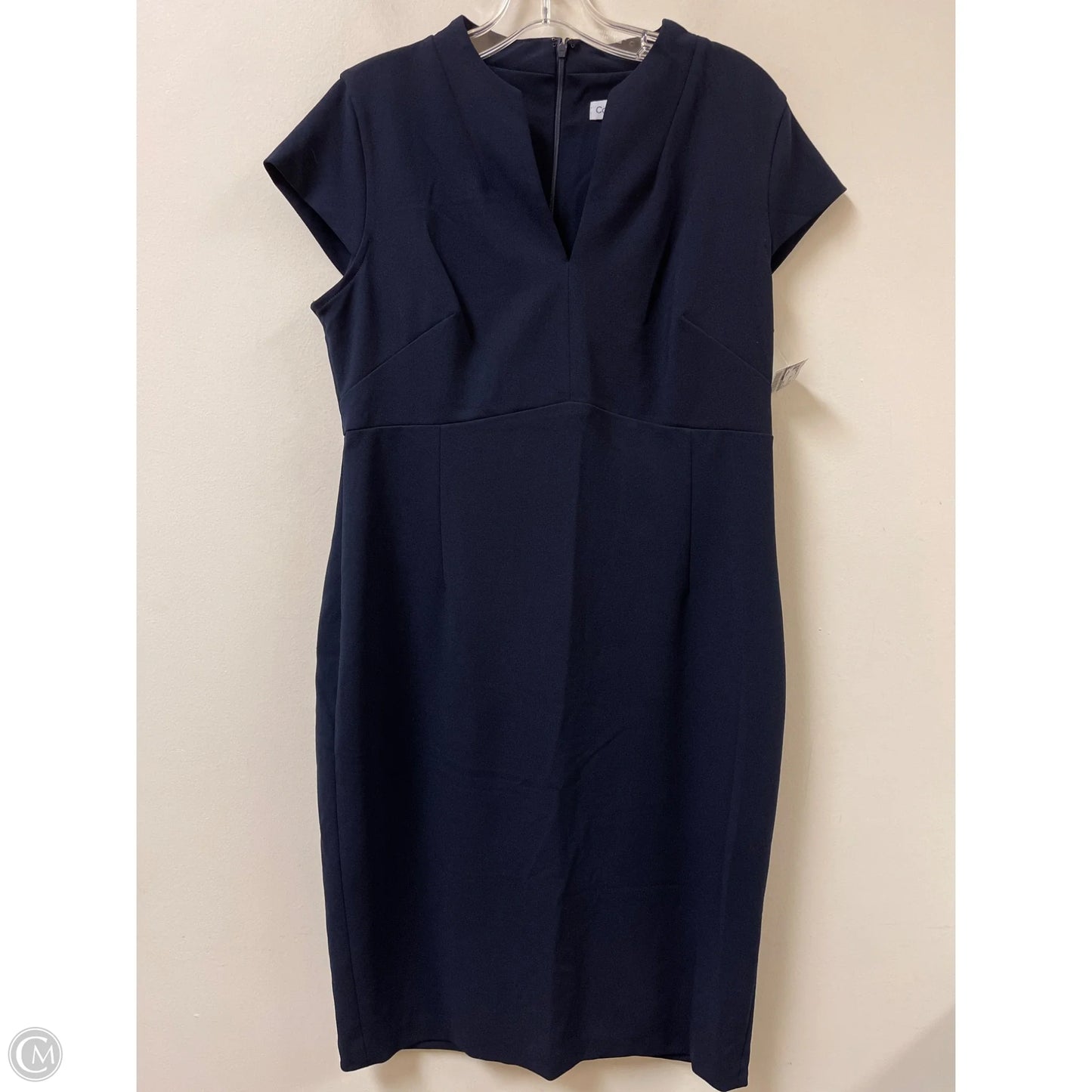 Dress Work By Calvin Klein In Navy, Size: Xl