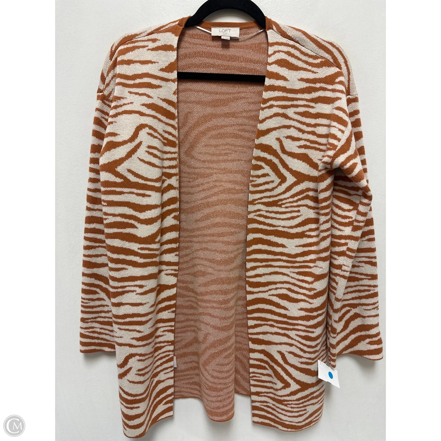 Sweater Cardigan By Loft In Orange, Size: Sp