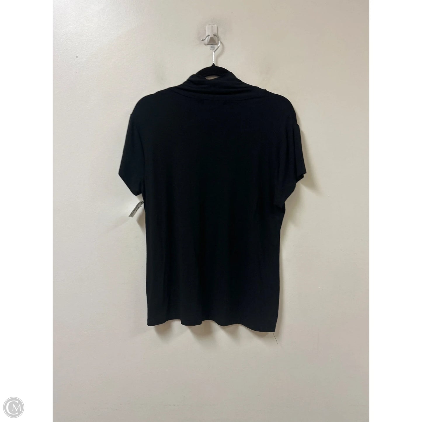 Top Short Sleeve By Lauren By Ralph Lauren In Black, Size: Xl