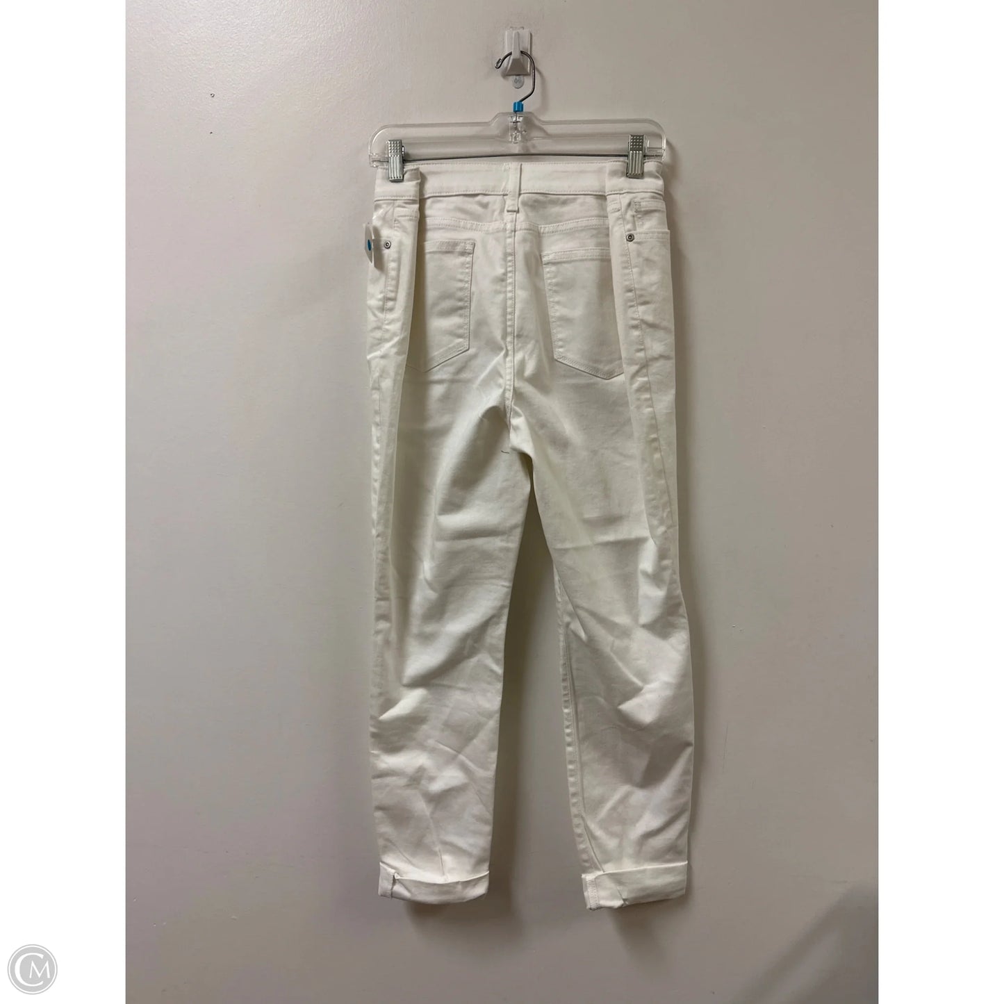 Jeans Skinny By St Johns Bay In Cream, Size: 14