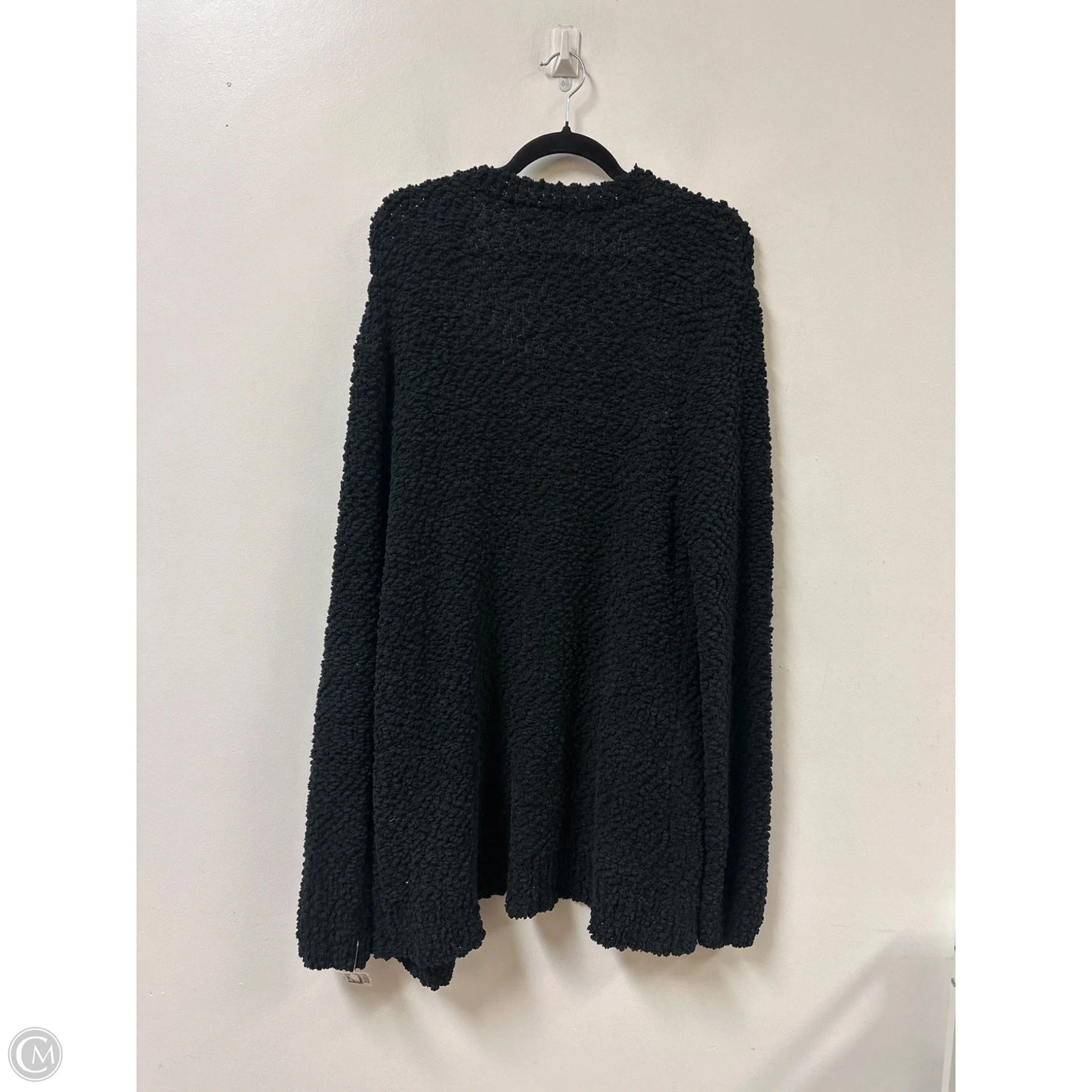 Sweater Cardigan By Zenana In Black, Size: 1x