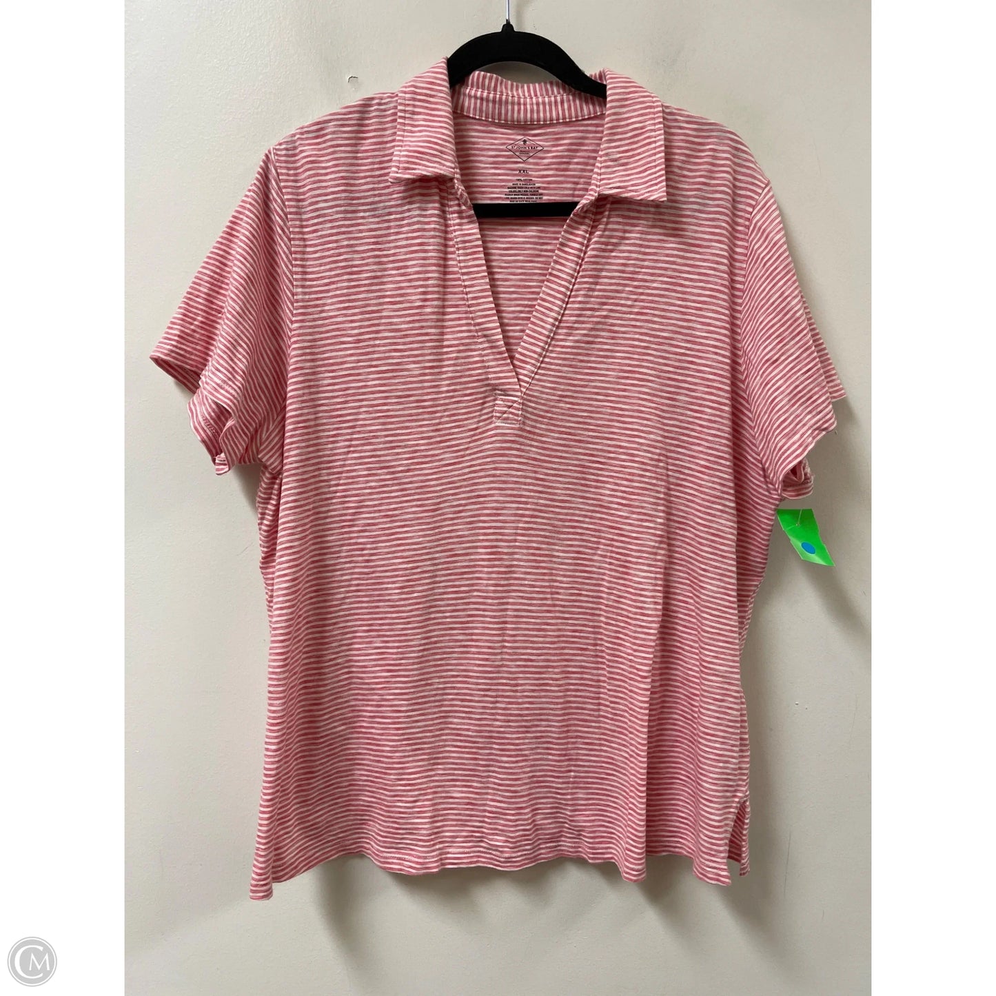 Top Short Sleeve By St Johns Bay In Red, Size: 2x