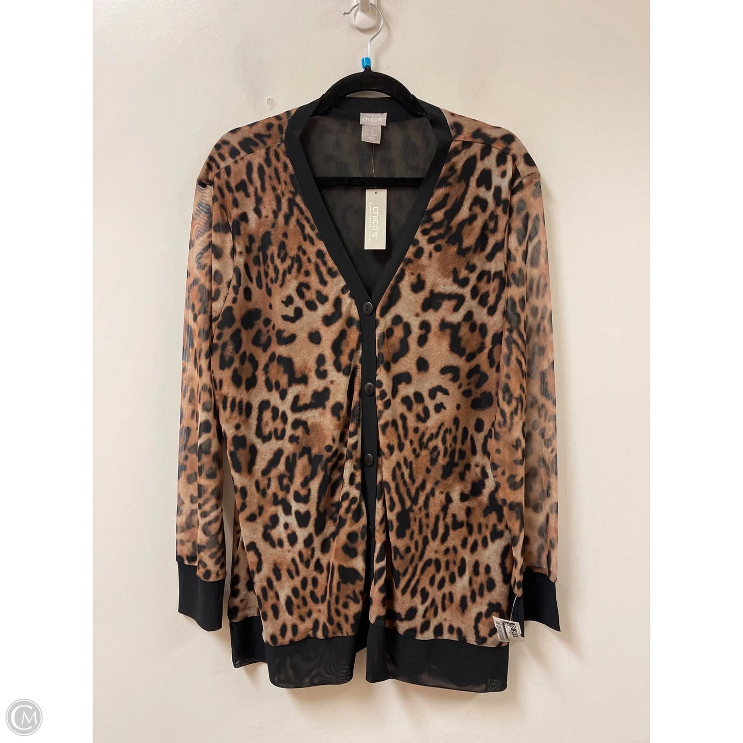 Cardigan By Chicos In Animal Print, Size: Xl