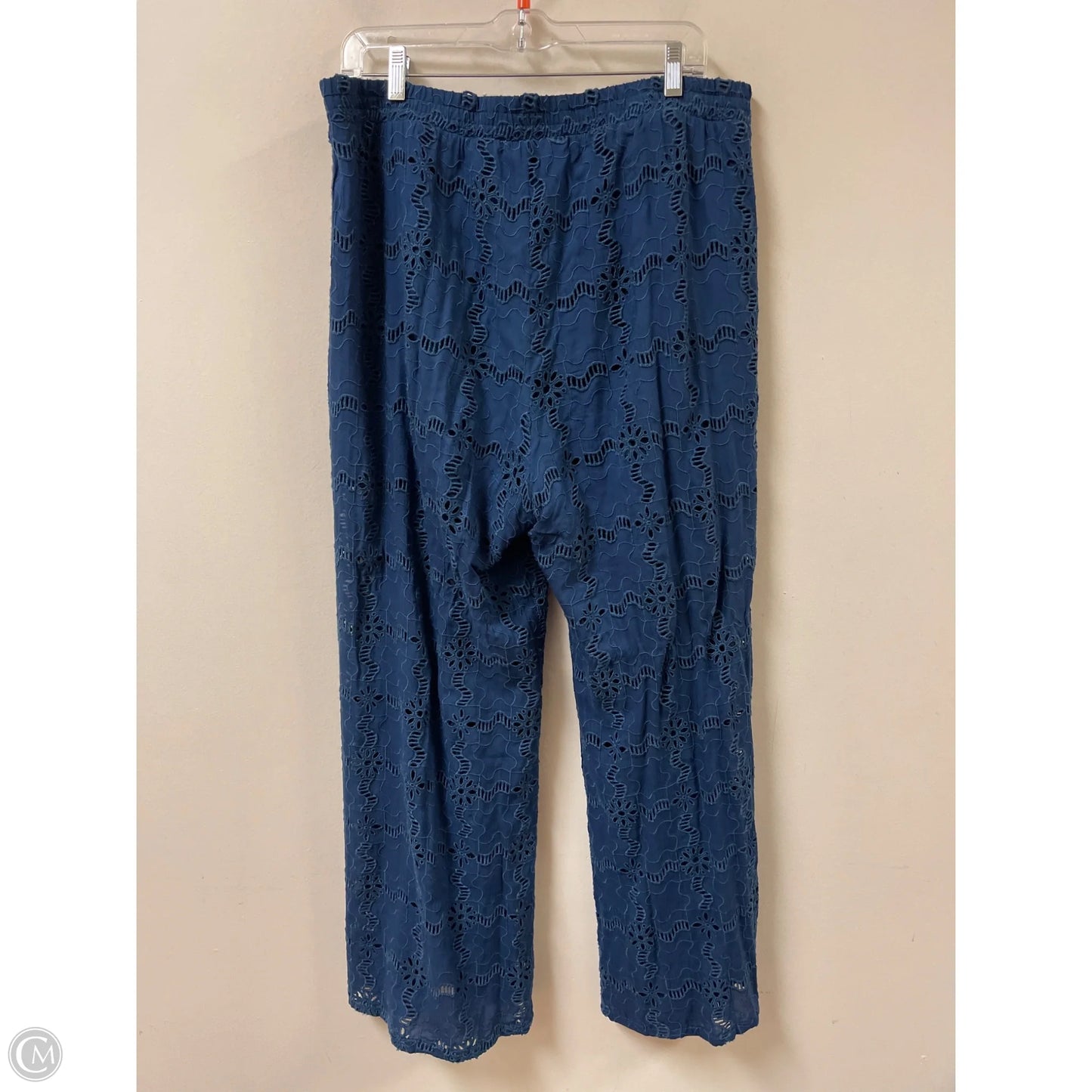 Pants Wide Leg By Johnny Was In Navy, Size: 12