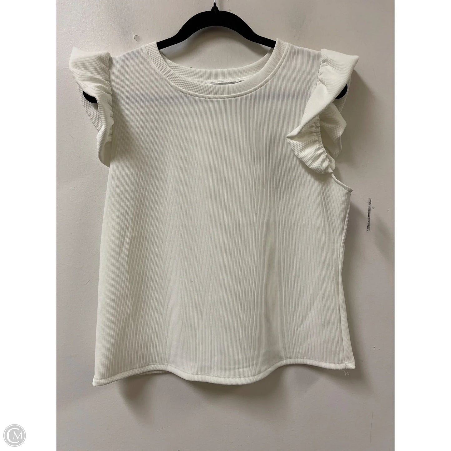 Top Sleeveless By Clothes Mentor In White, Size: L