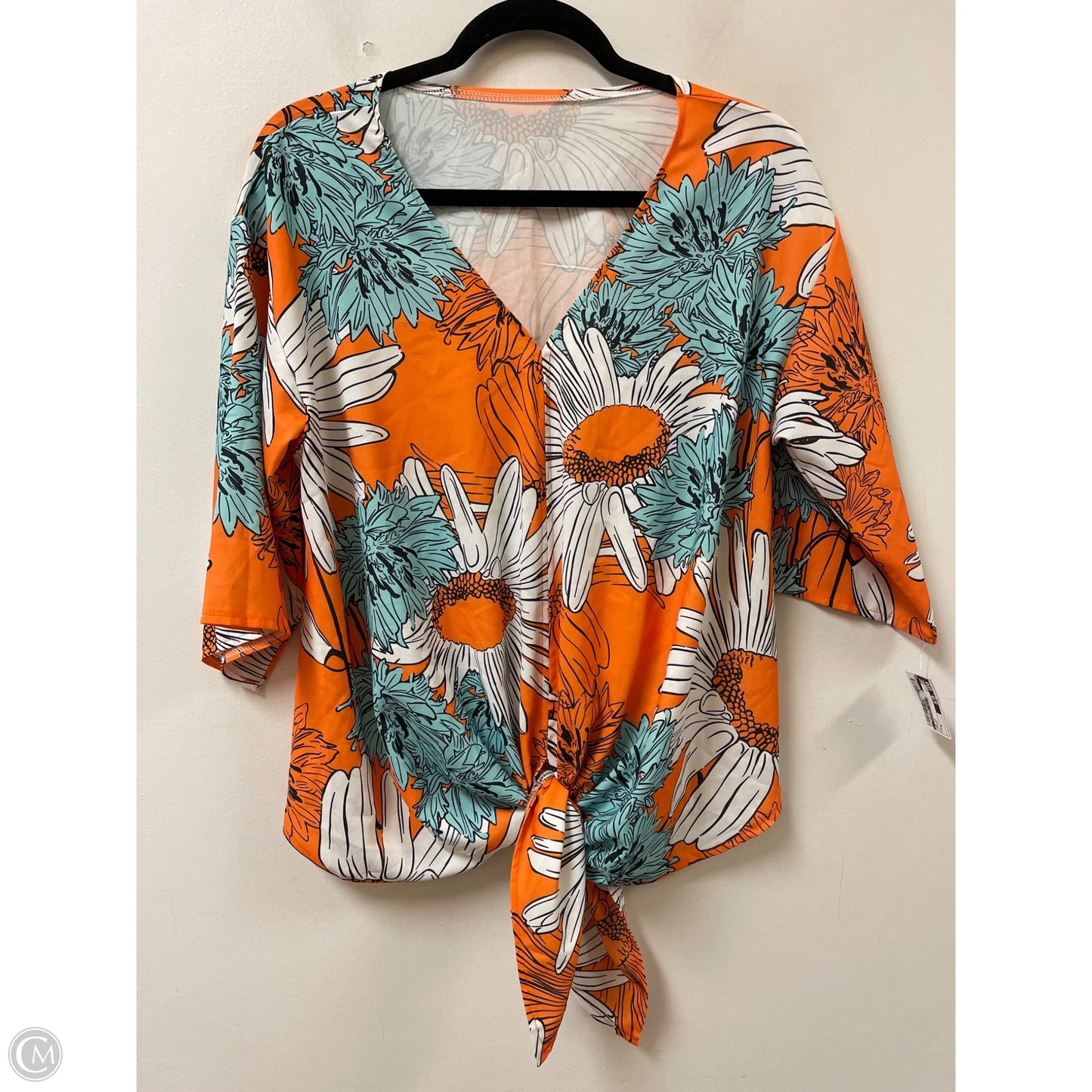 Top Short Sleeve By Clothes Mentor In Orange, Size: M