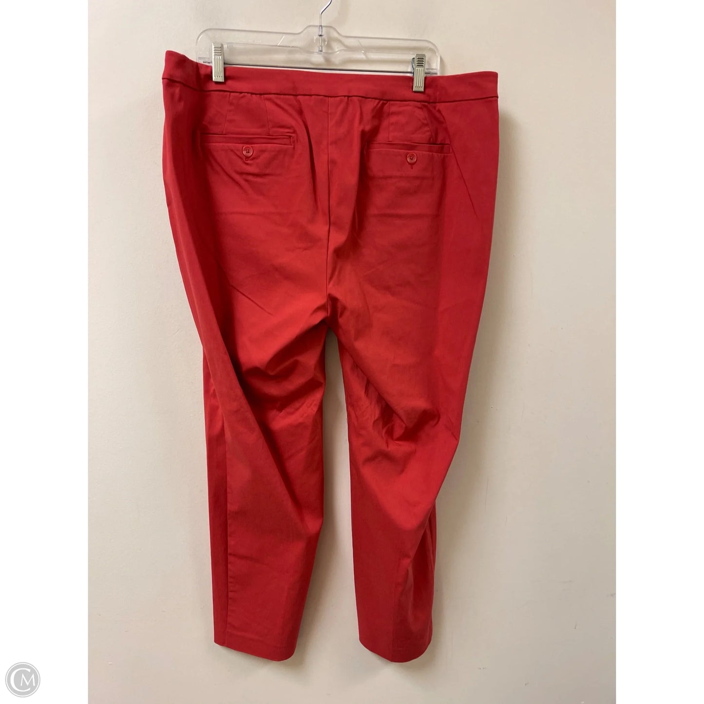 Pants Cropped By Lane Bryant In Red, Size: 16