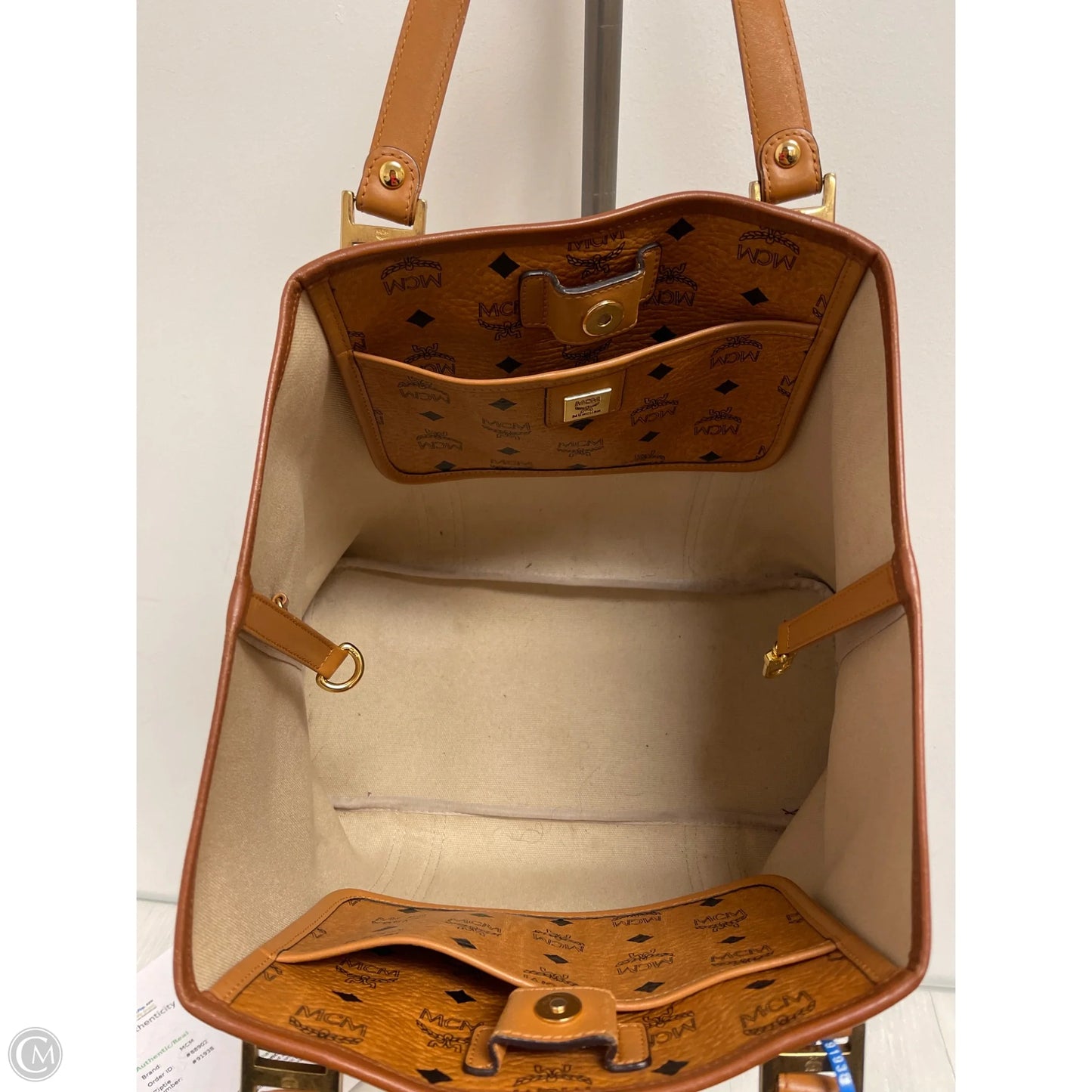 Handbag Luxury Designer By Mcm, Size: Large