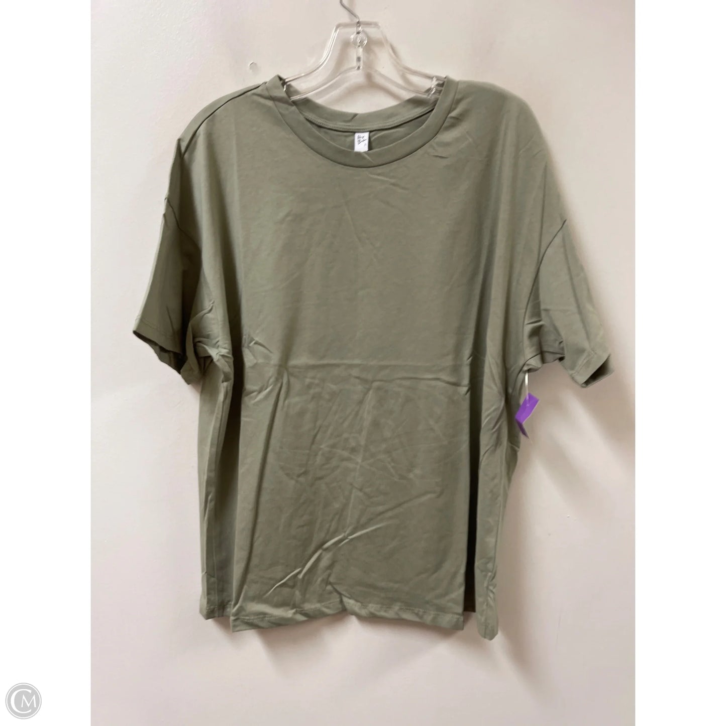 Top Short Sleeve Basic By Clothes Mentor In Green, Size: L