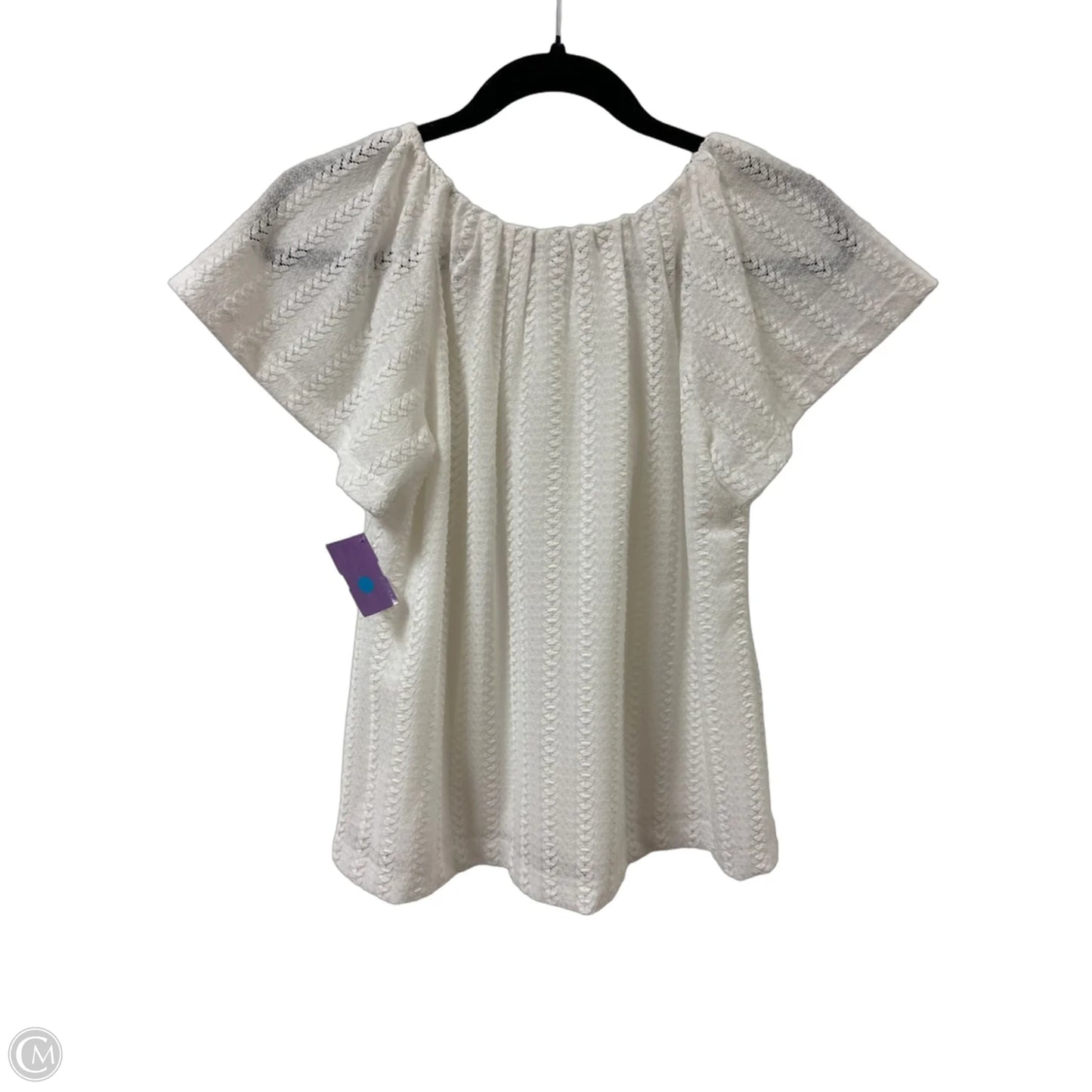 Top Short Sleeve By Loft In White, Size: Sp