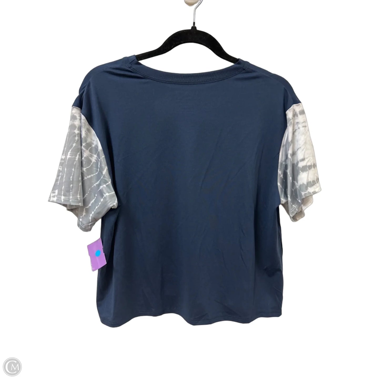 Top Short Sleeve By Clothes Mentor In Navy, Size: S