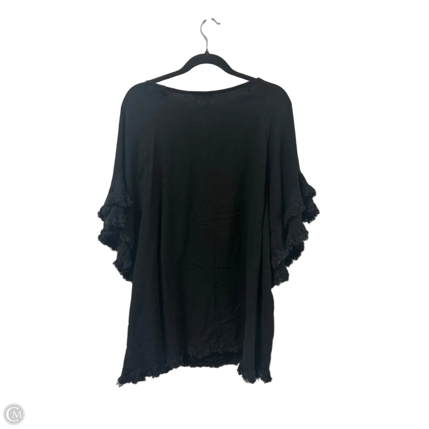 Top Short Sleeve By Umgee In Black, Size: 1x