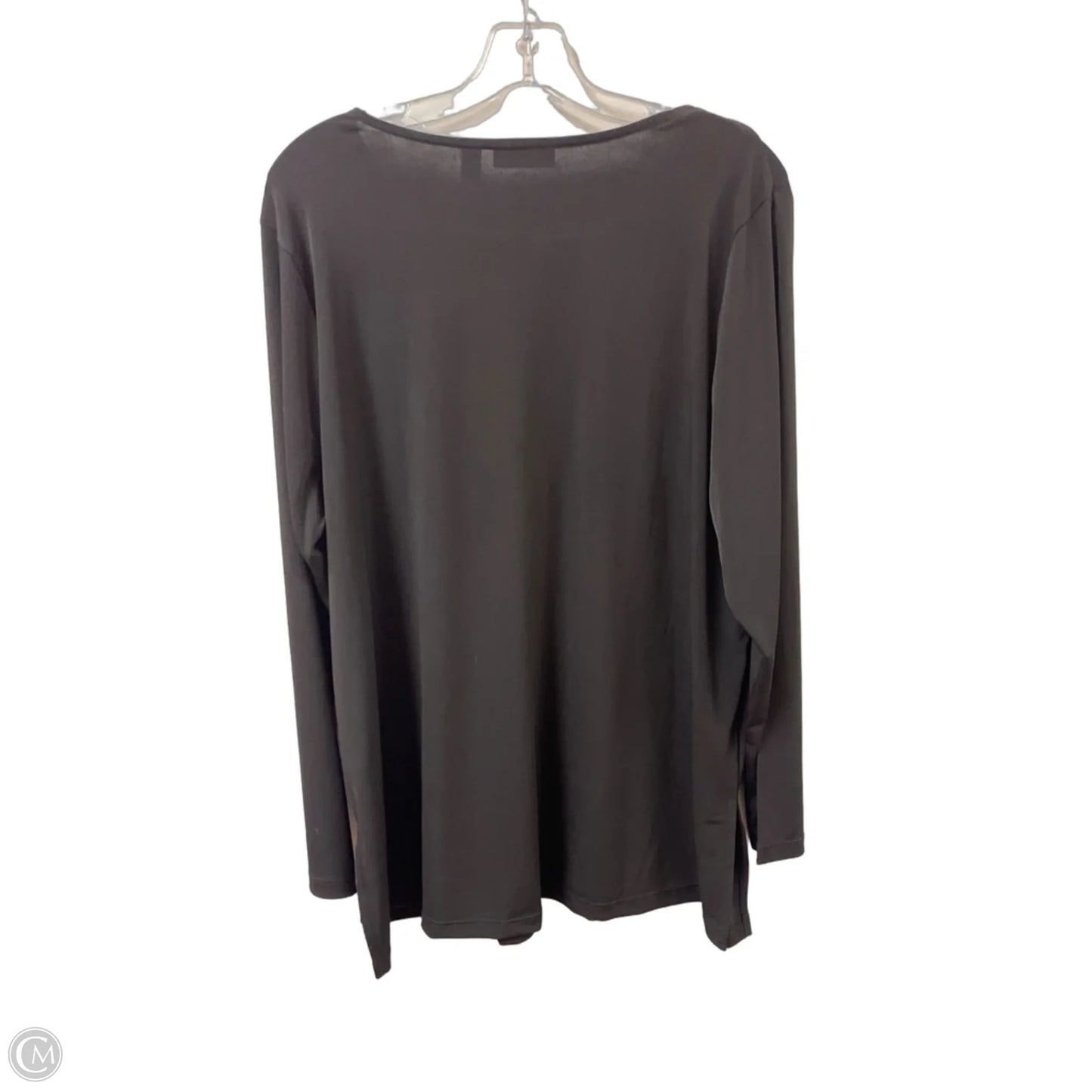 Top Long Sleeve By Susan Graver In Black, Size: Xl