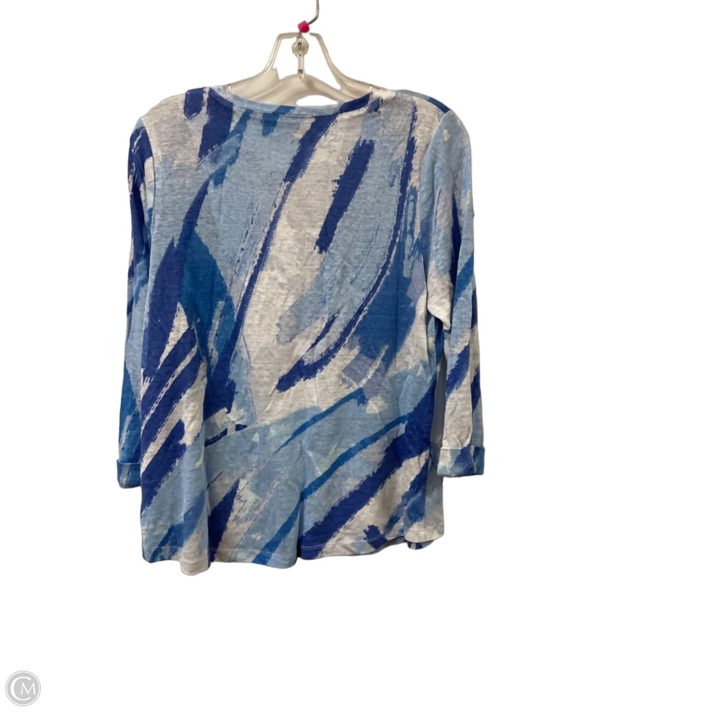 Top Long Sleeve By Chicos In Blue, Size: M