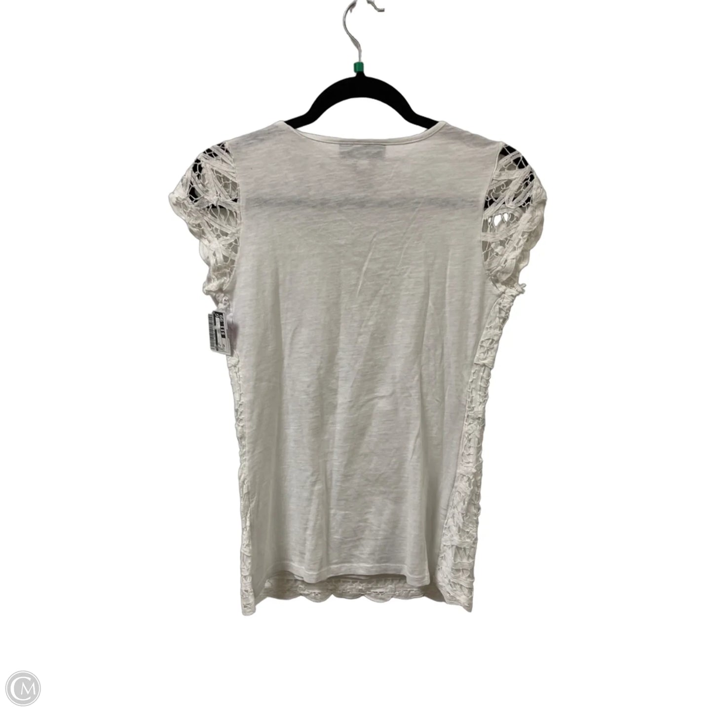 Top Short Sleeve By Inc In White, Size: Sp