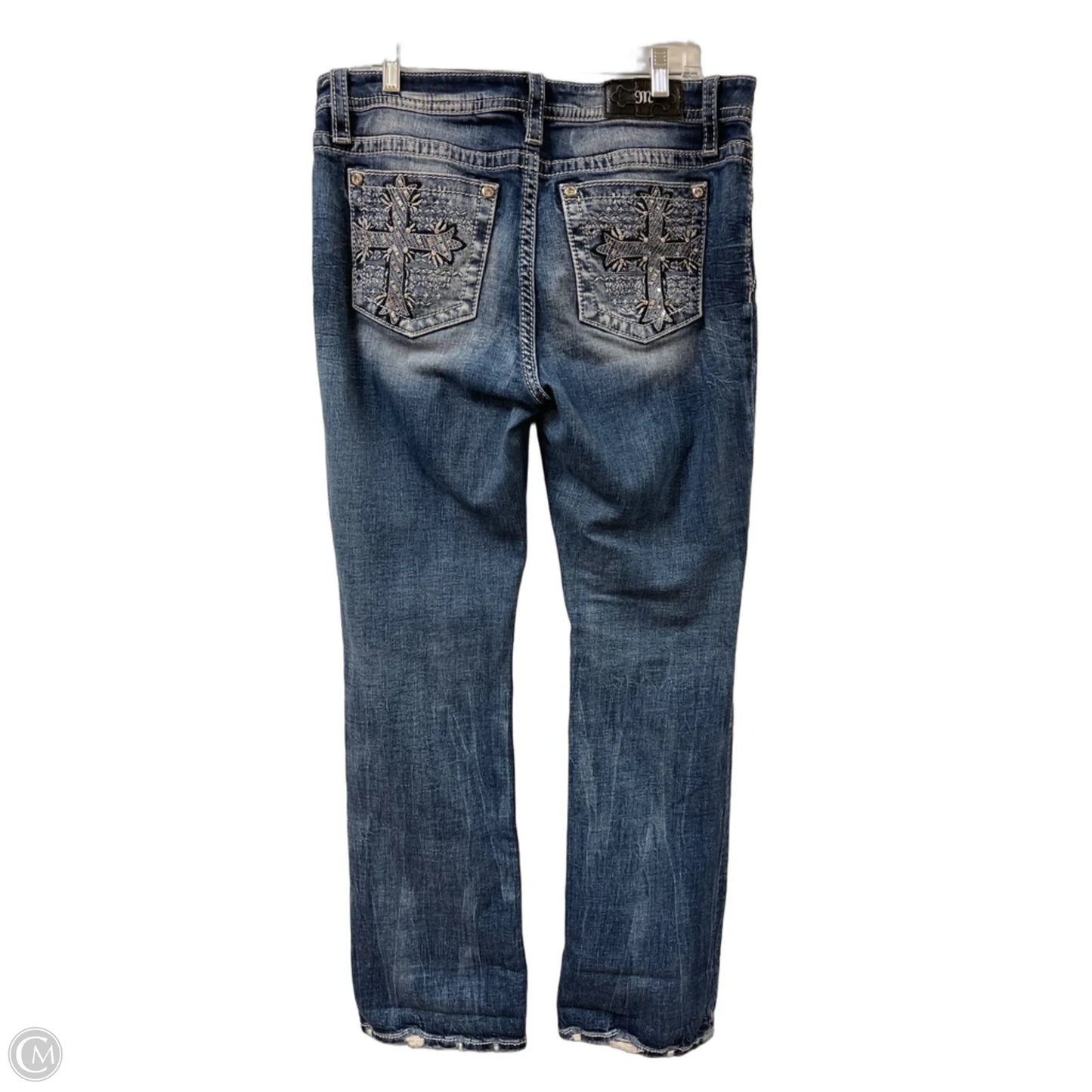 Jeans Boot Cut By Miss Me In Blue Denim, Size: 16