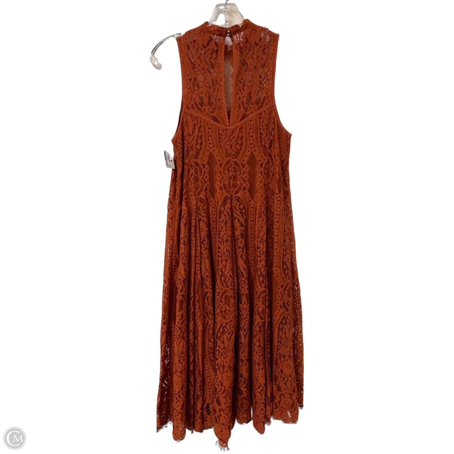 Dress Casual Midi By Free People In Orange, Size: S