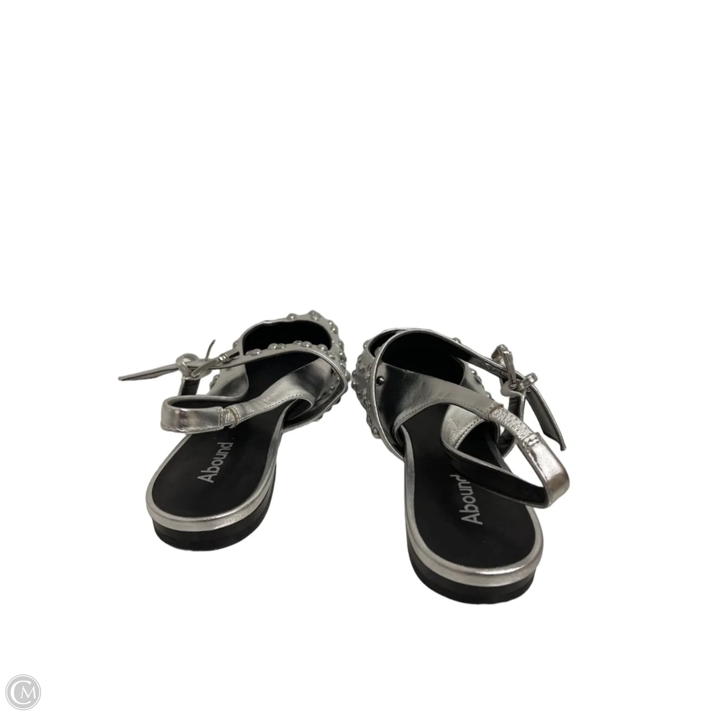 Shoes Flats By Abound In Silver, Size: 9