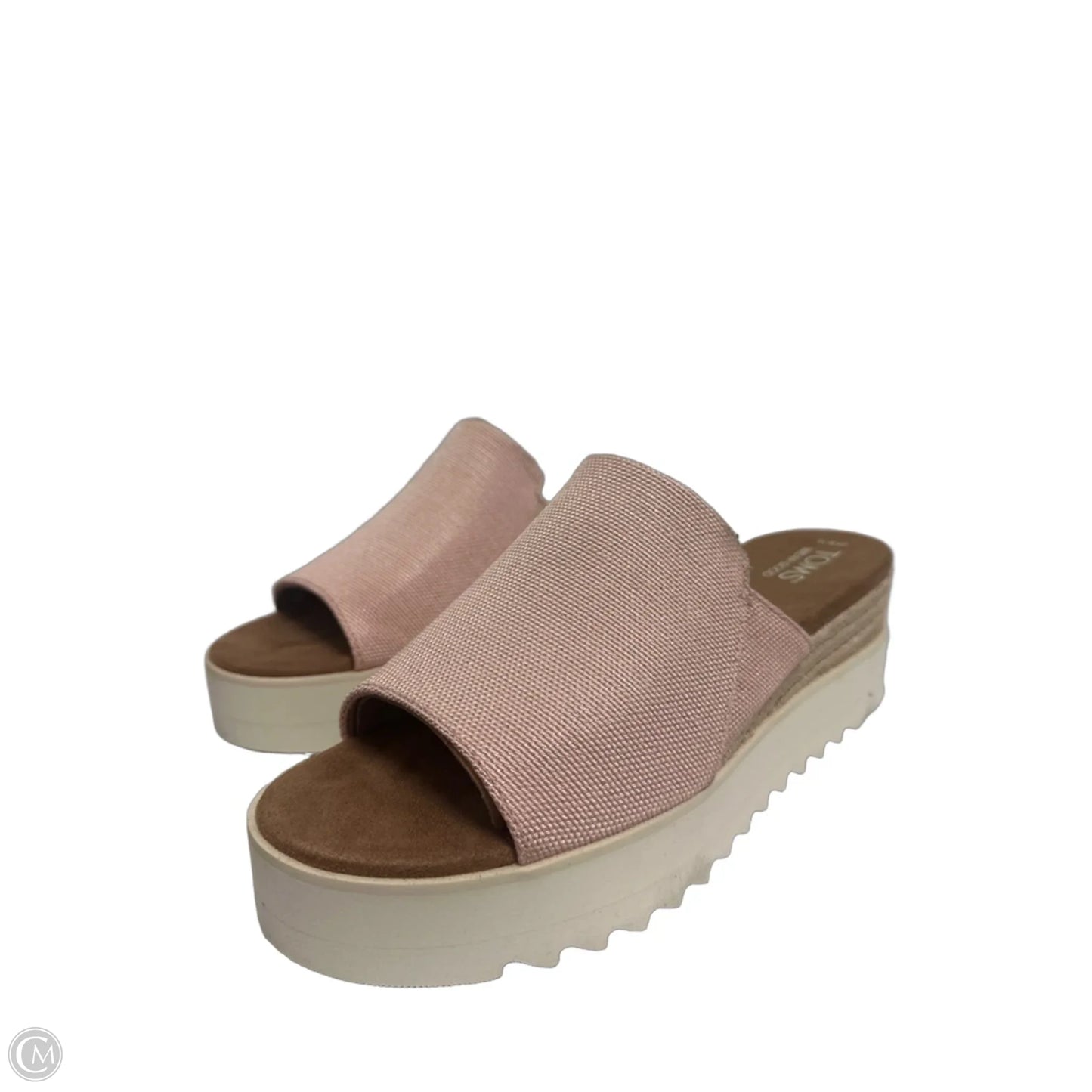 Sandals Heels Platform By Toms In Pink, Size: 10