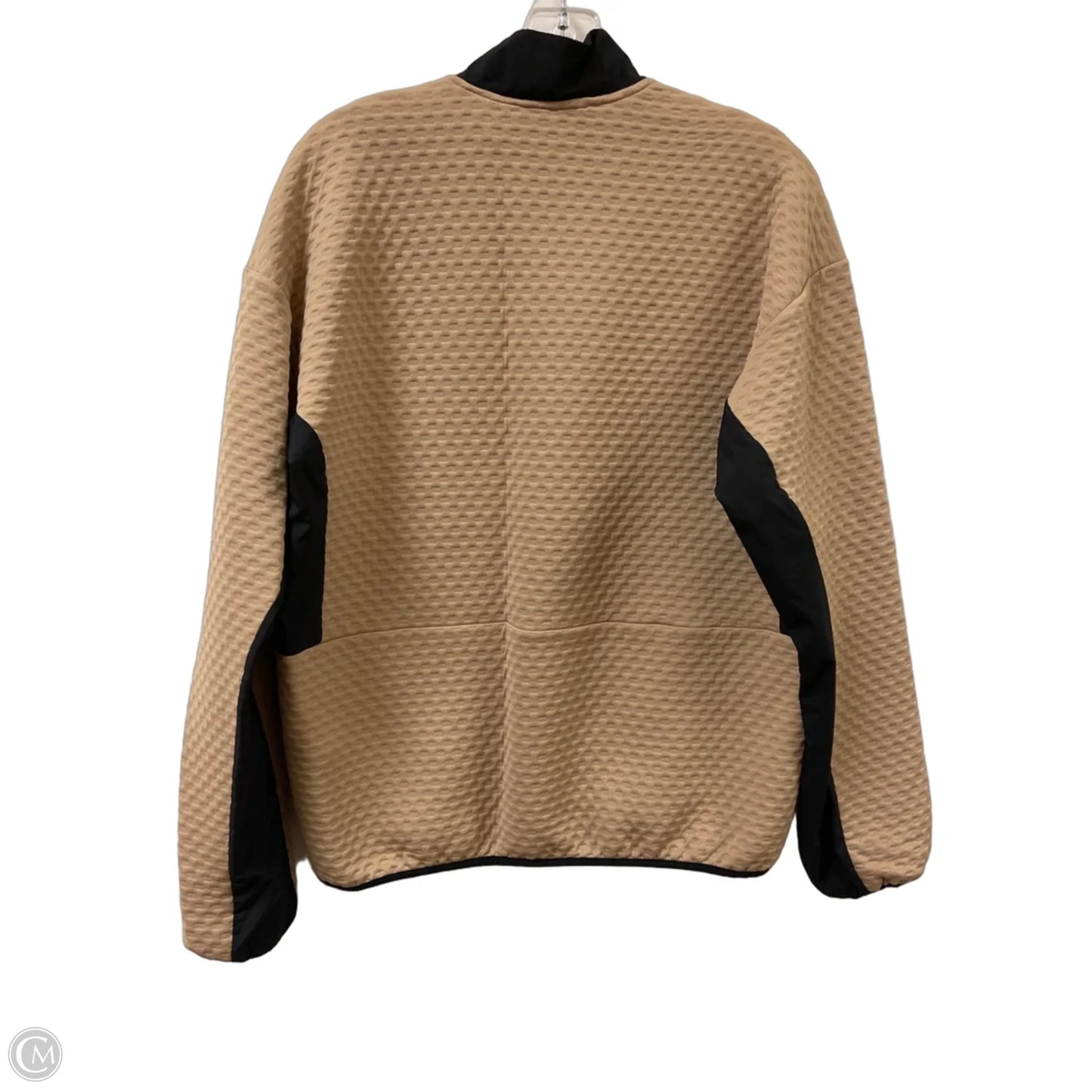 Athletic Sweatshirt Collar By Adidas In Tan, Size: M