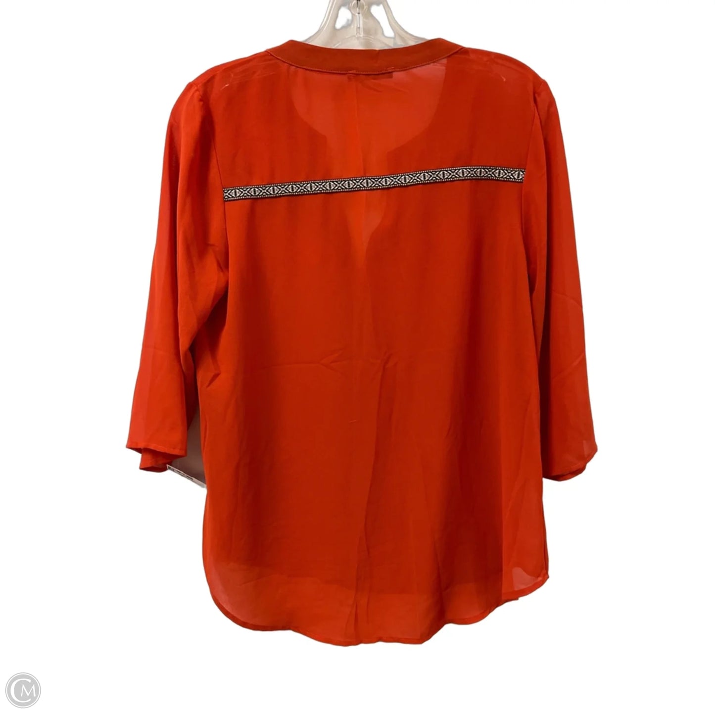Top Long Sleeve By Clothes Mentor In Orange, Size: S
