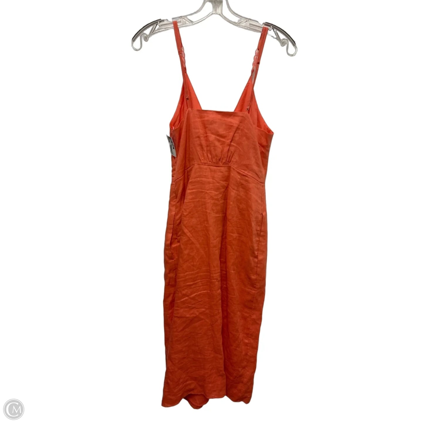 Dress Party Midi By Reiss In Orange, Size: S