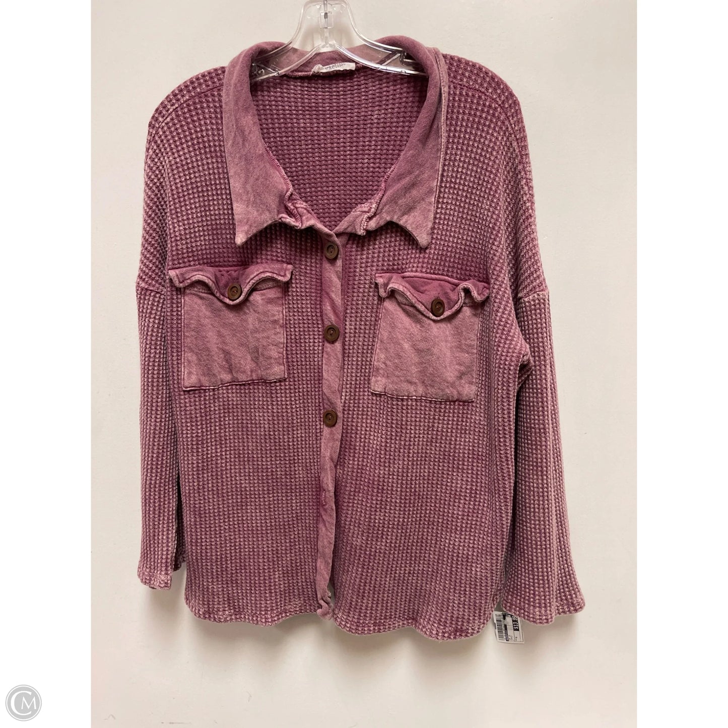 Top Long Sleeve By Bucketlist In Purple, Size: M