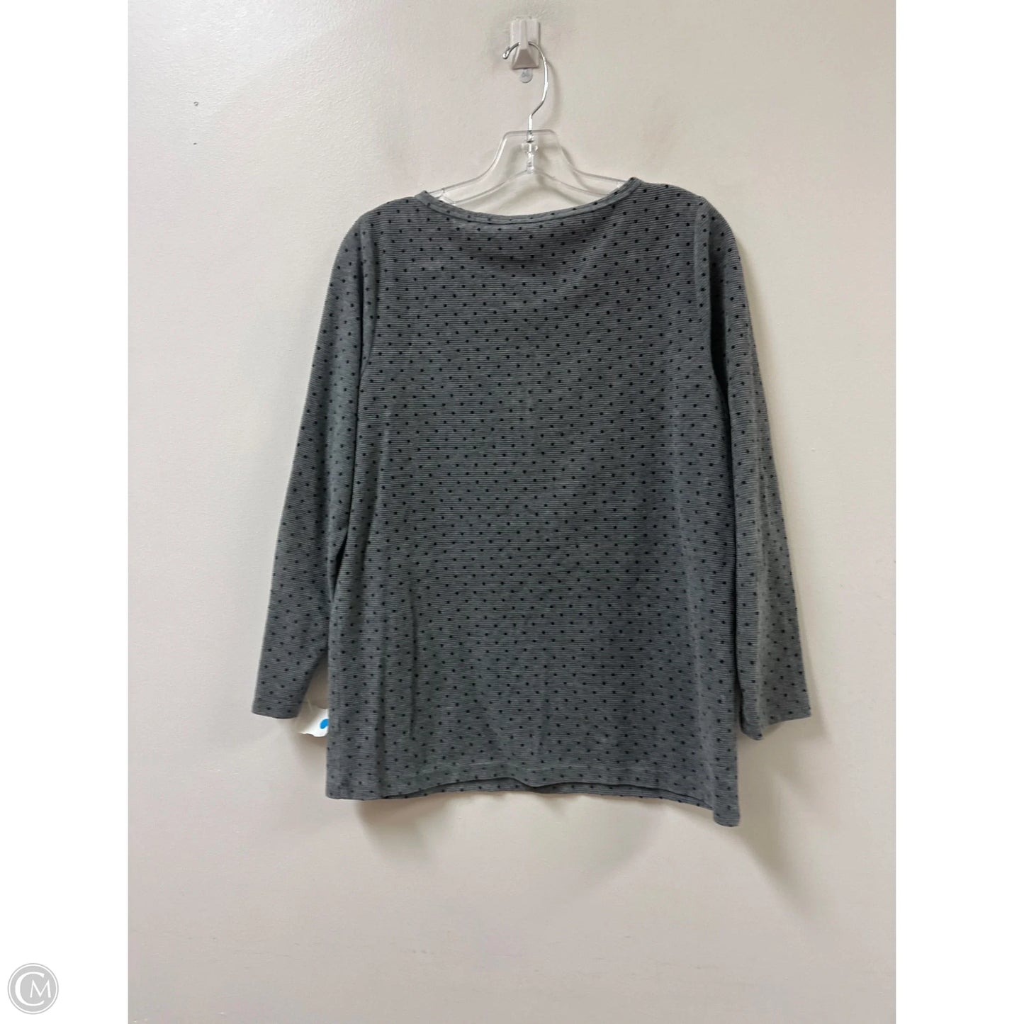 Top Long Sleeve By Talbots In Grey, Size: M