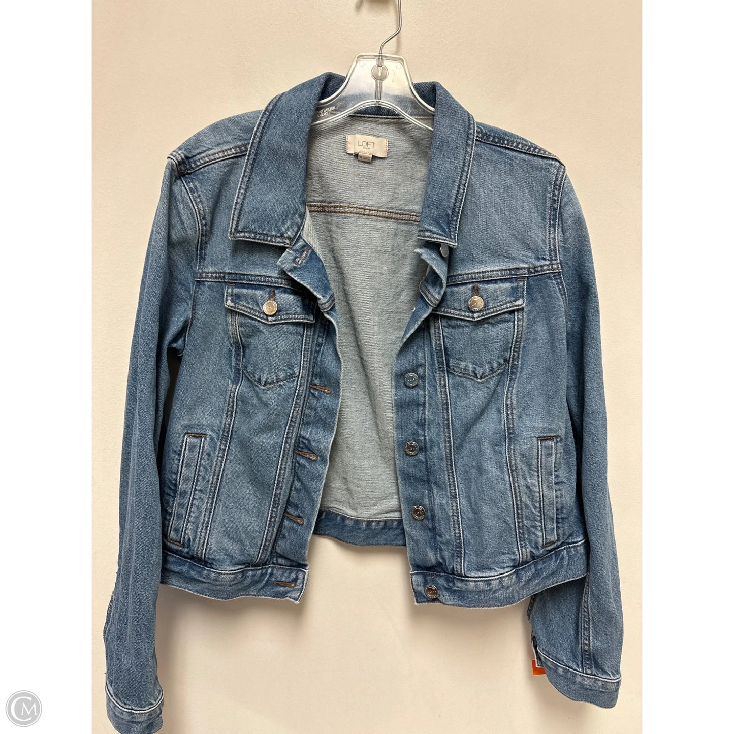 Jacket Denim By Loft In Blue, Size: M