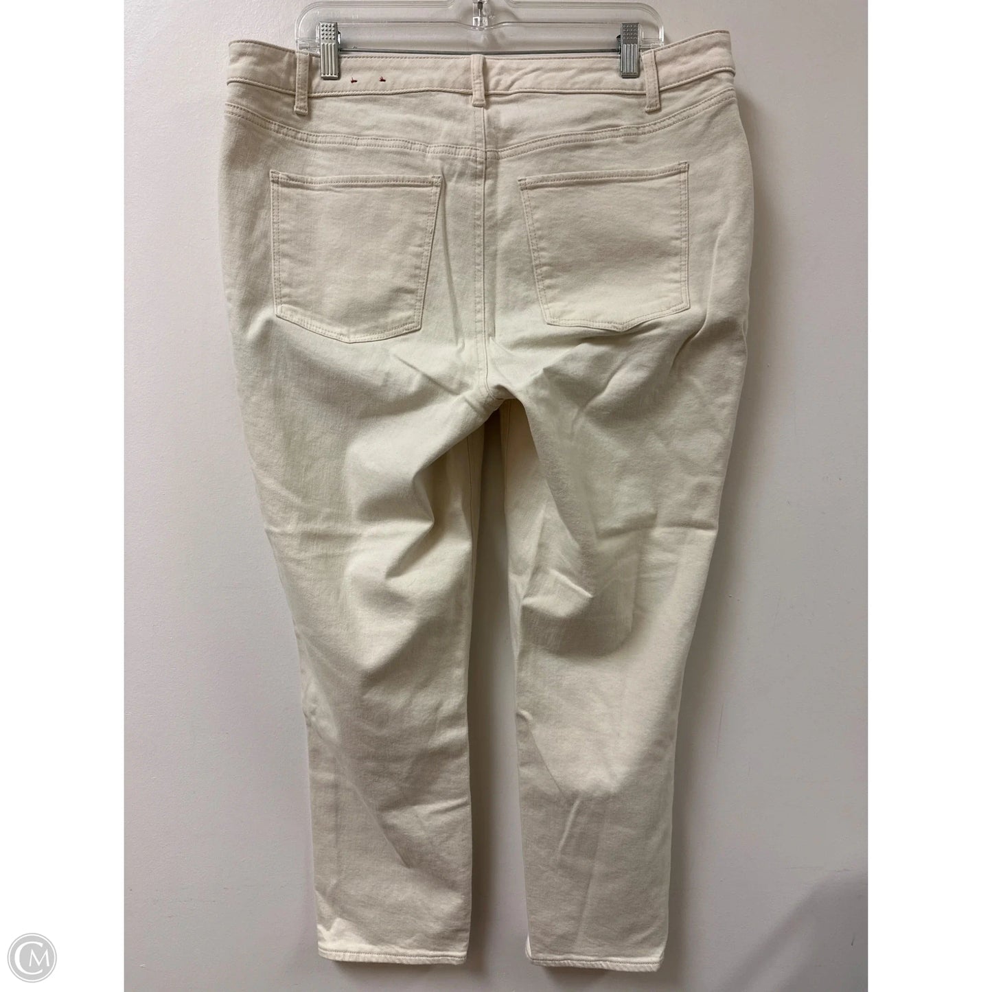 Jeans Skinny By Talbots In Cream, Size: 16