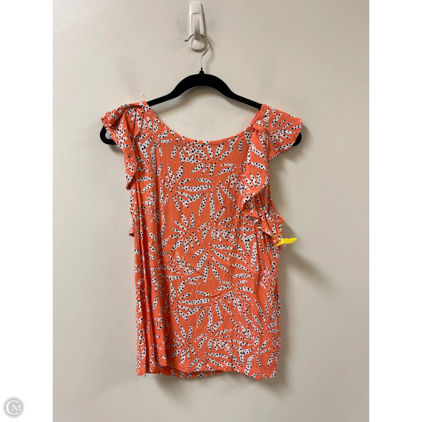 Top Sleeveless By Loft In Orange, Size: M