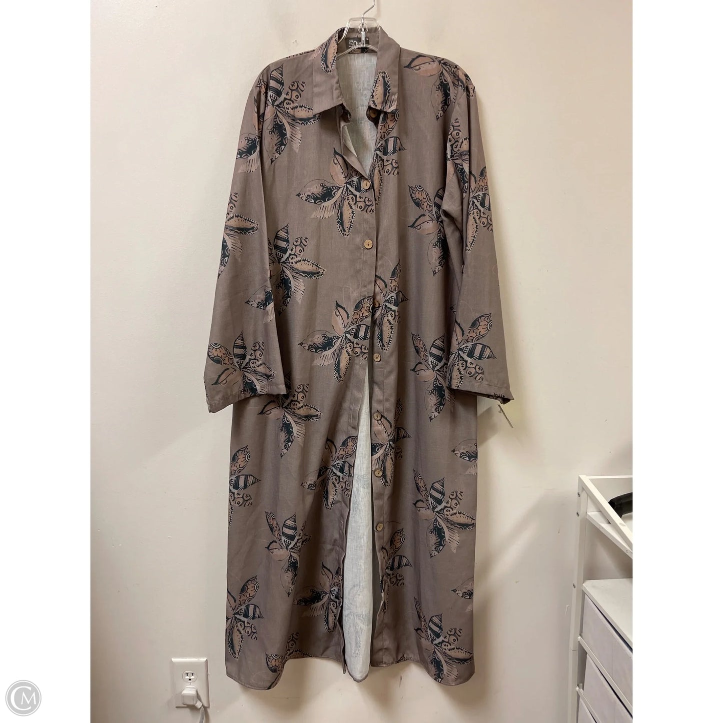 Dress Casual Maxi By Clothes Mentor In Brown, Size: Xl