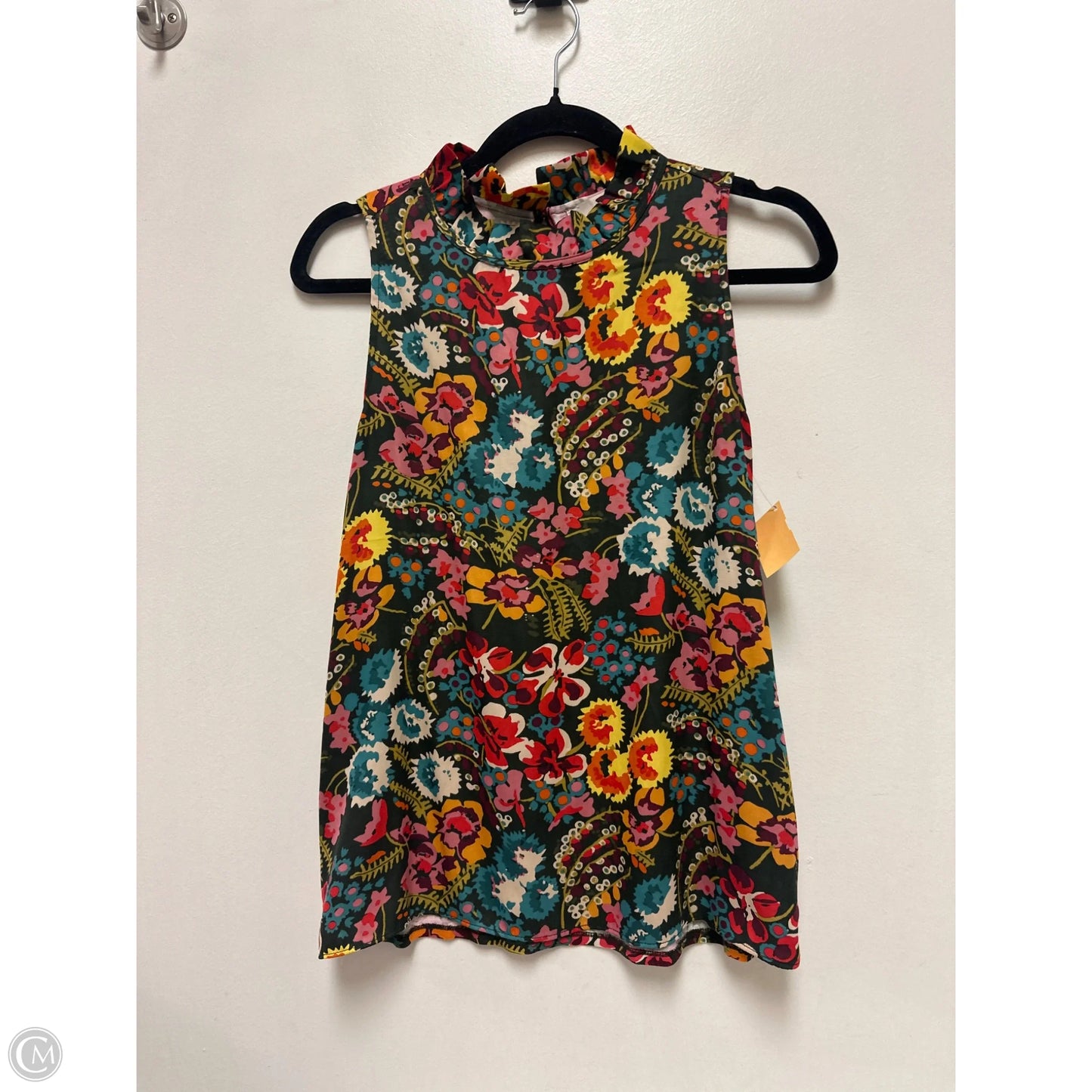 Top Sleeveless By Loft In Floral Print, Size: Xs