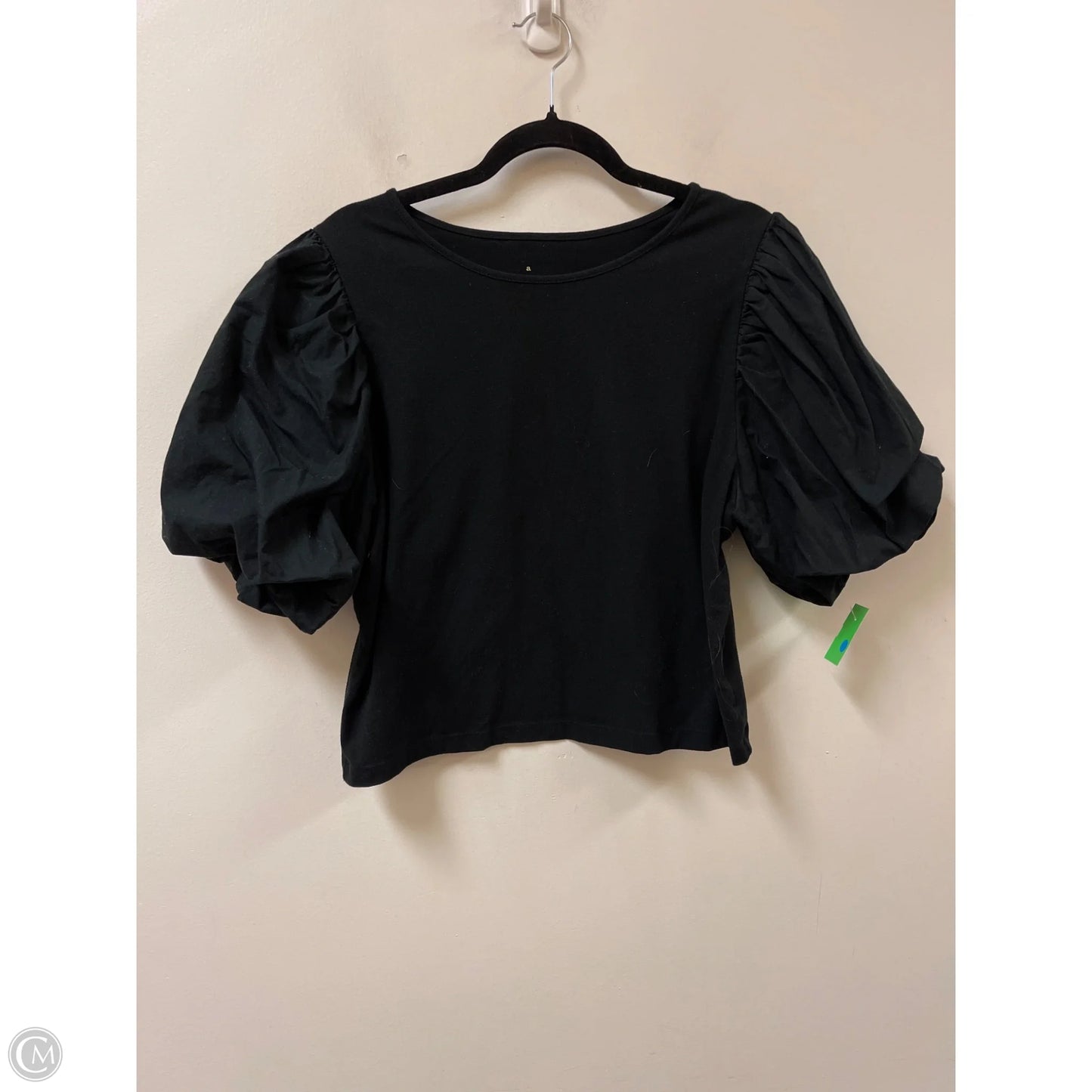 Top Short Sleeve By A New Day In Black, Size: Xl