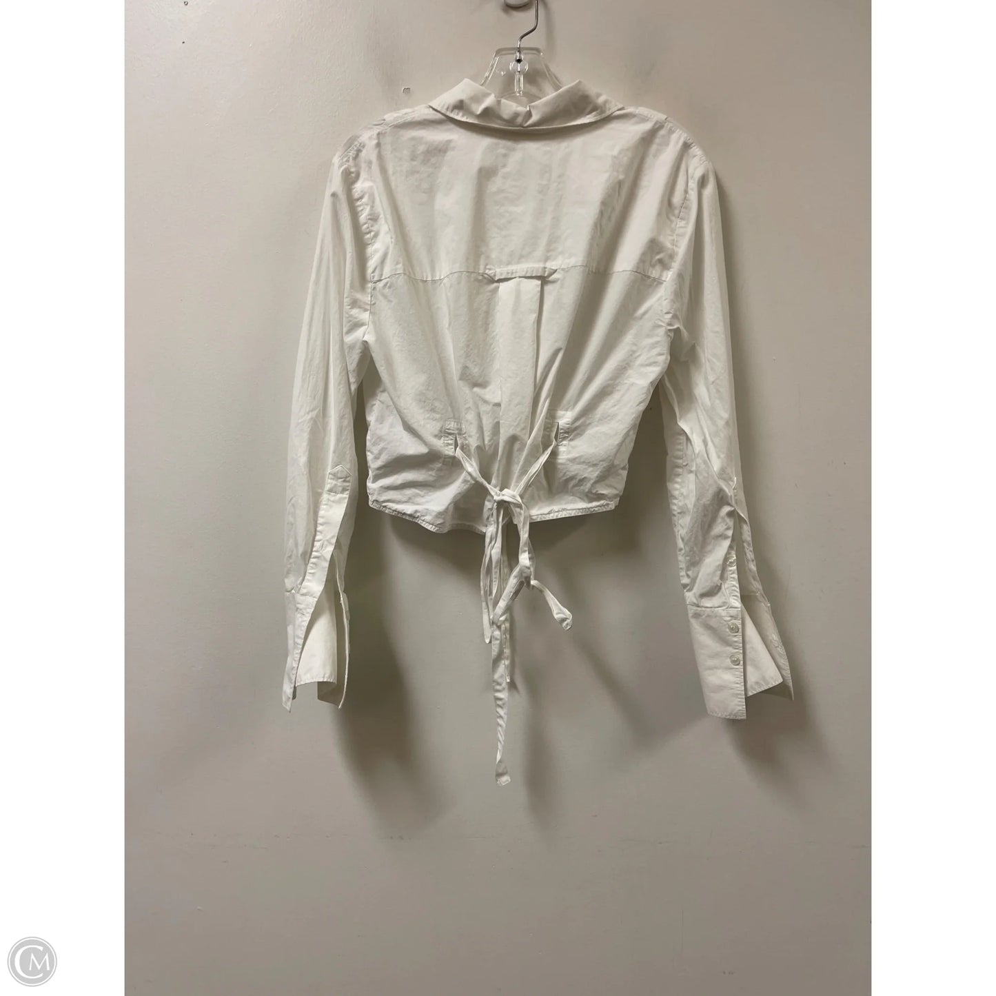 Blouse Long Sleeve By Citizens Of Humanity In White, Size: M