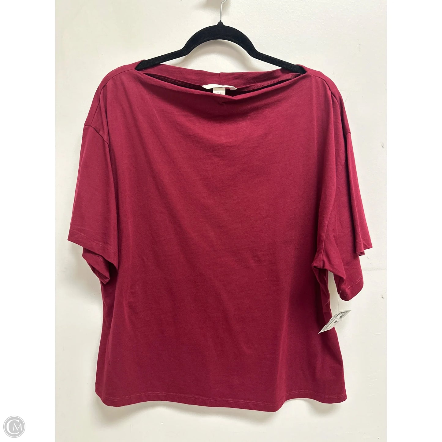 Top Short Sleeve By H&m In Red, Size: Xl