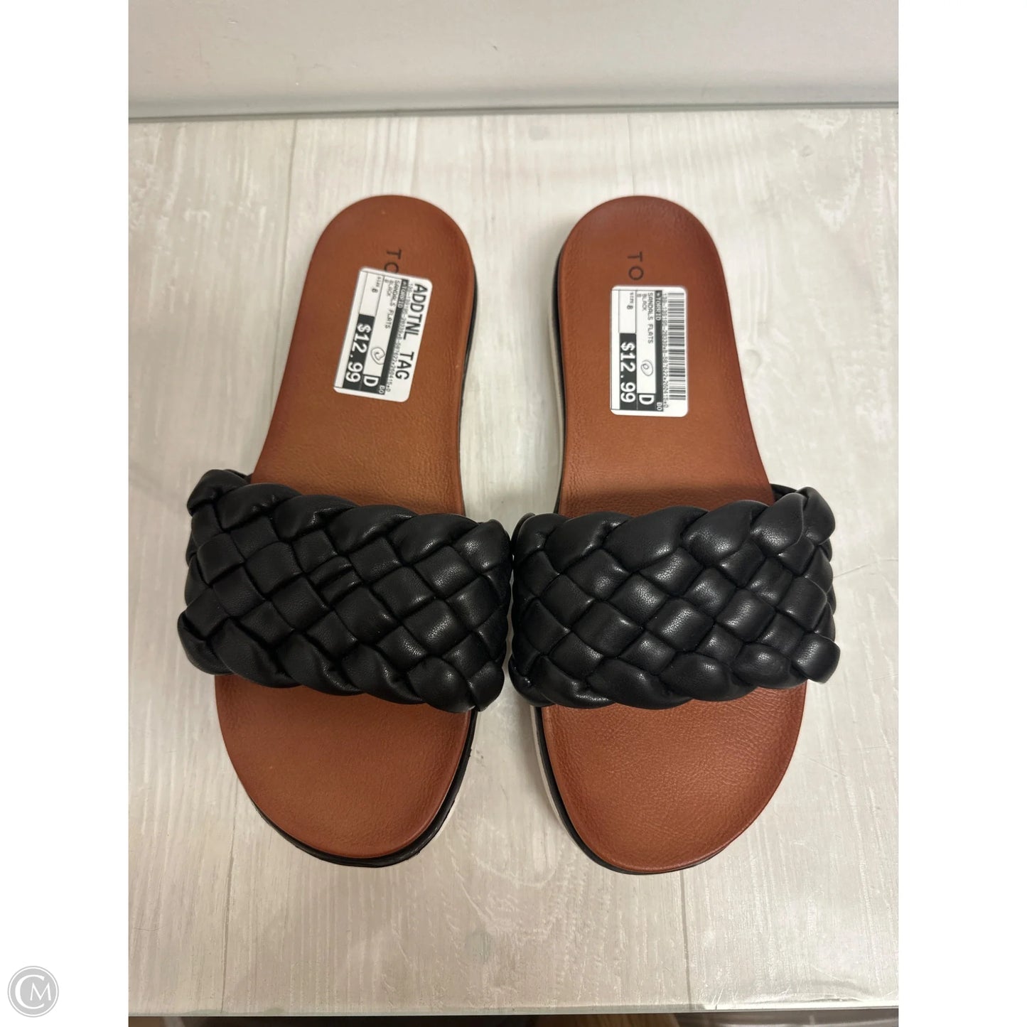 Sandals Flats By Torrid In Black, Size: 8