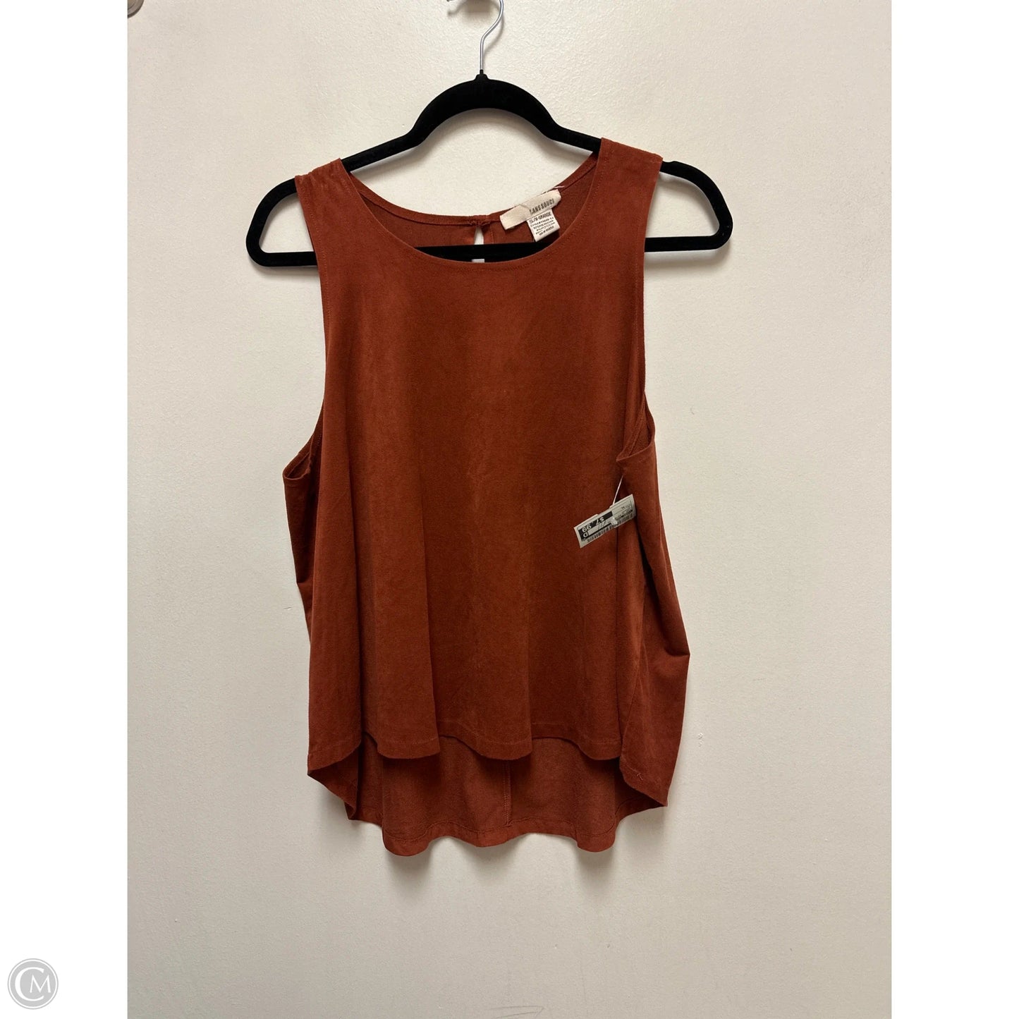 Top Sleeveless By Sans Souci In Orange, Size: Xl