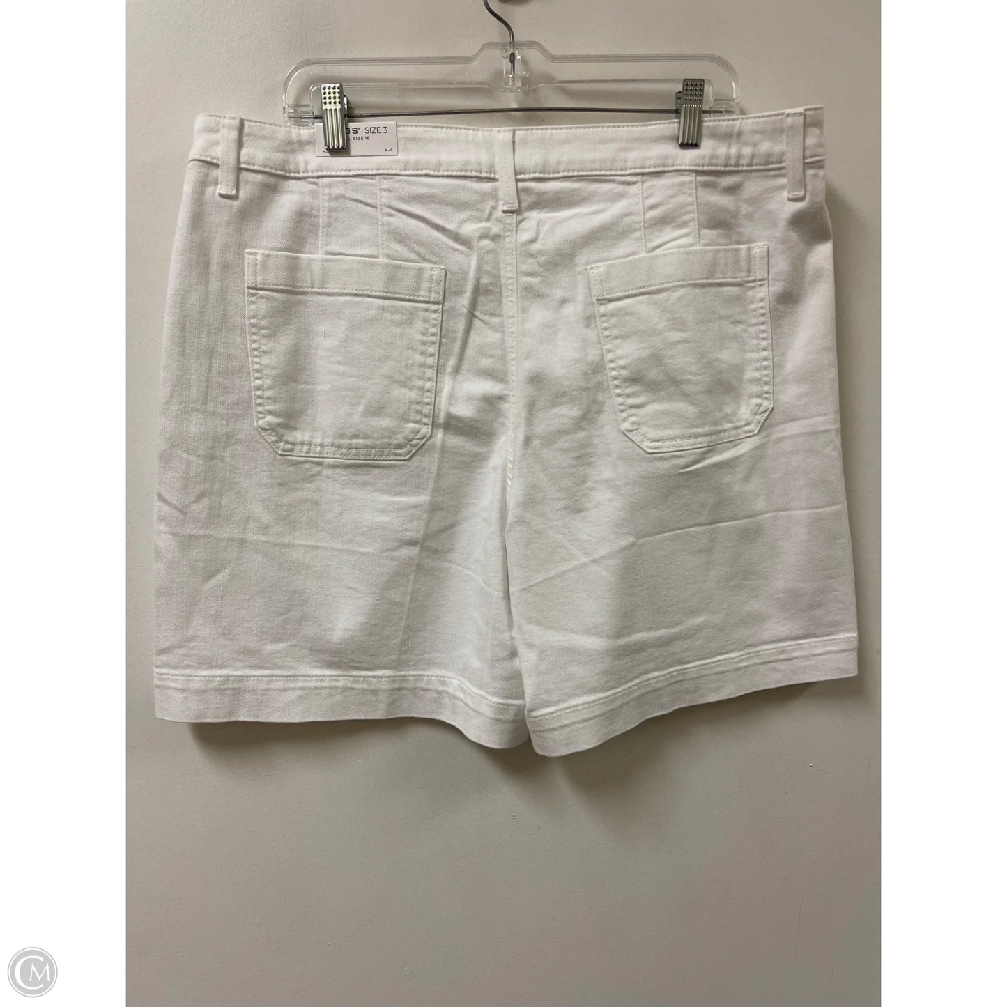 Shorts By Chicos In White, Size: 16