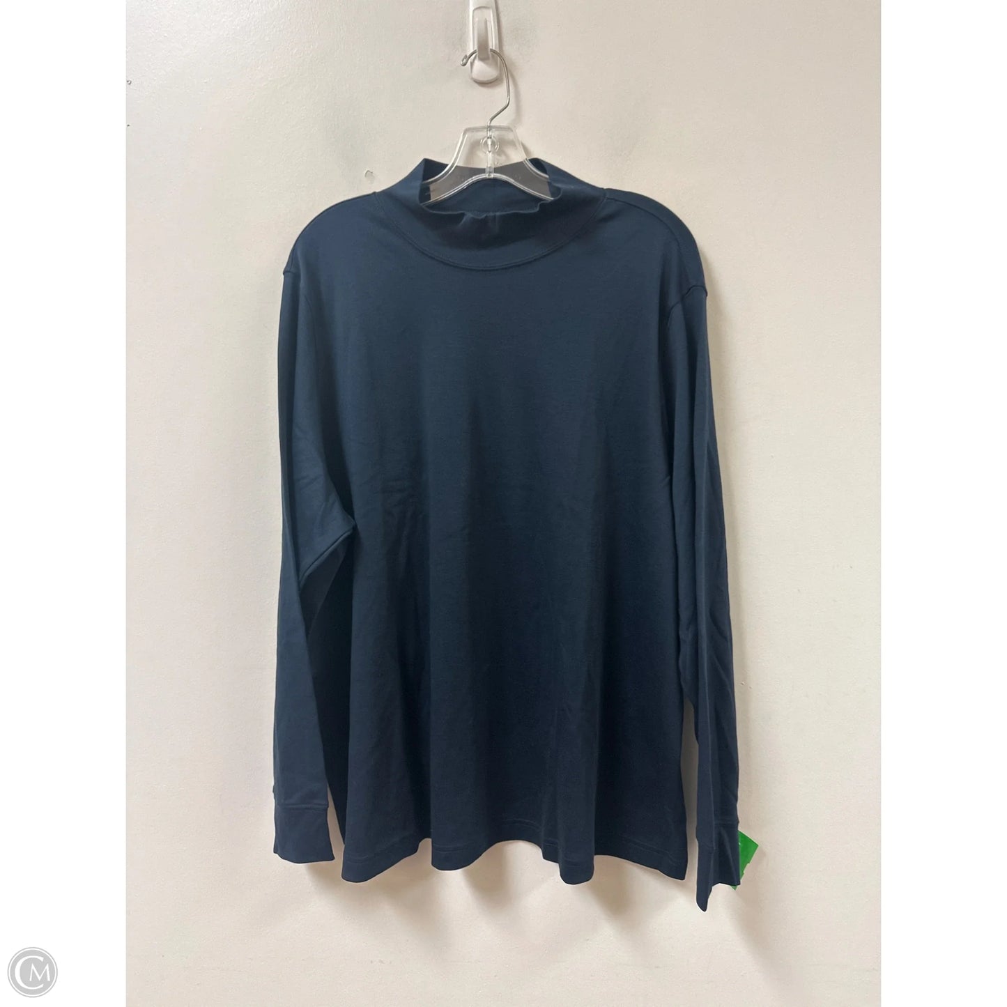 Top Long Sleeve By La Belle In Navy, Size: 3x