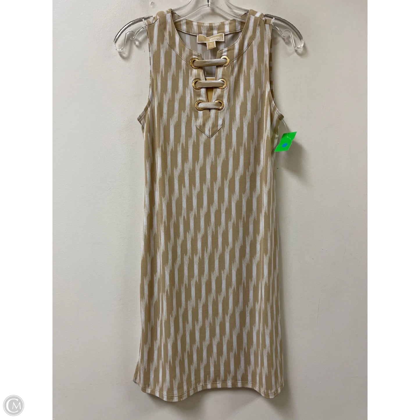 Dress Casual Midi By Michael By Michael Kors In Tan, Size: Xs