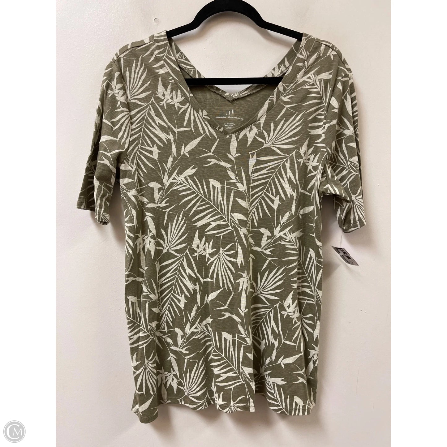 Tunic Short Sleeve By J. Jill In Green, Size: Lp