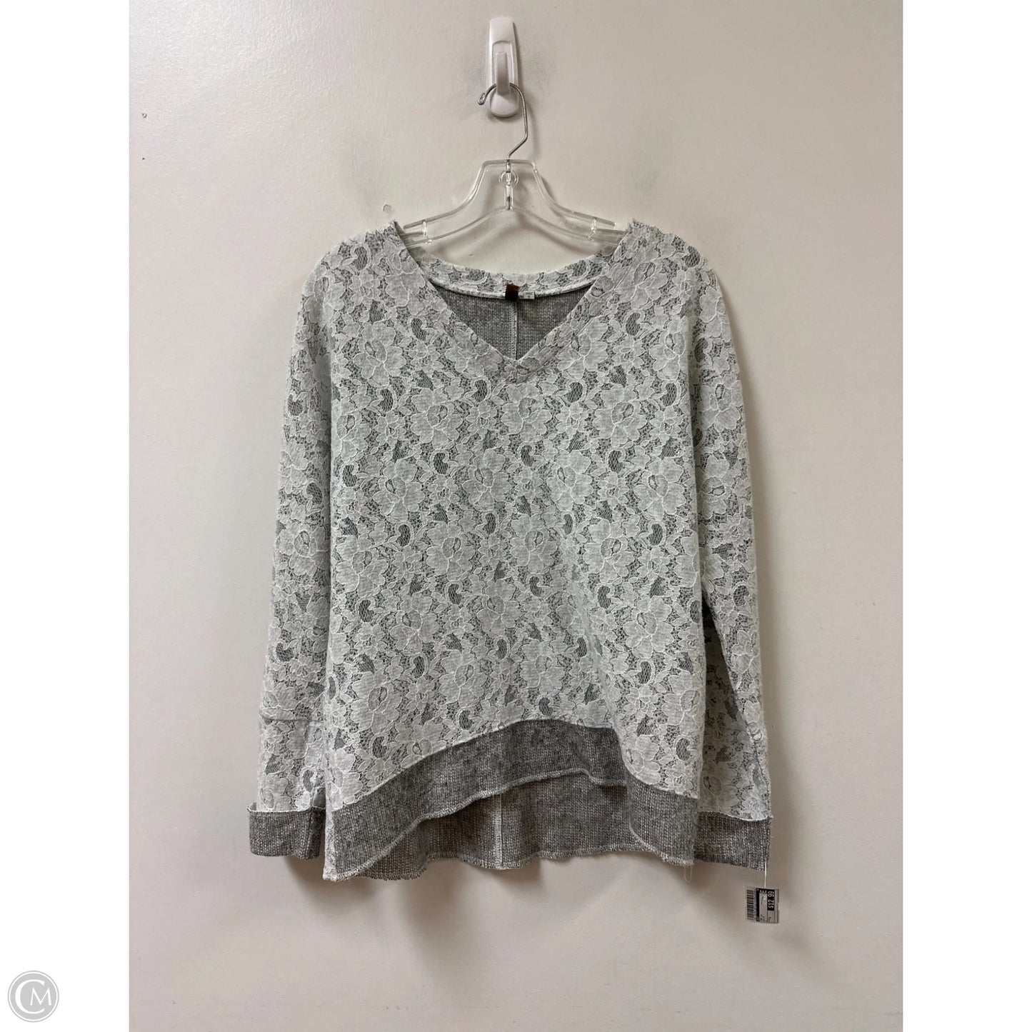 Top Long Sleeve By Kut In White, Size: S
