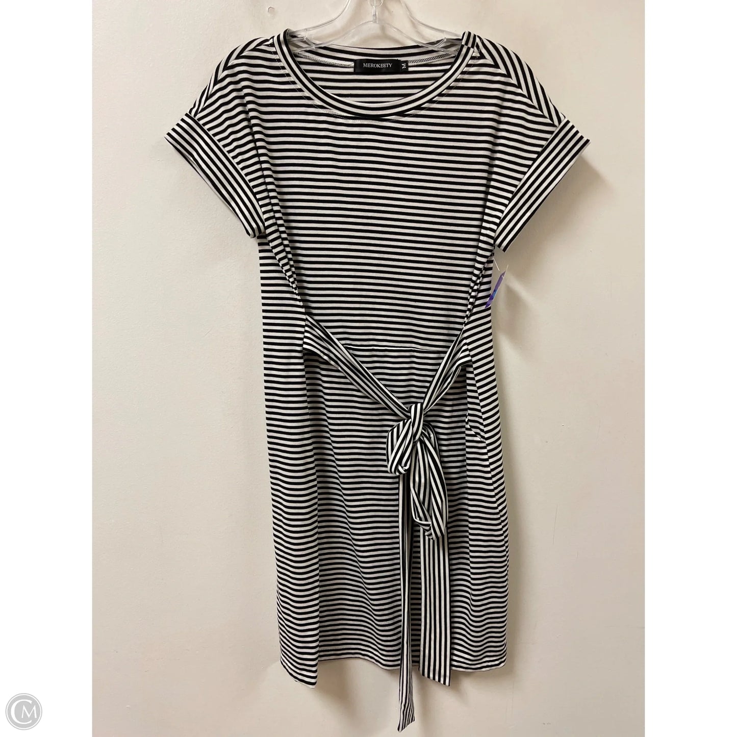 Dress Casual Short By Merokeety In Black & White, Size: M