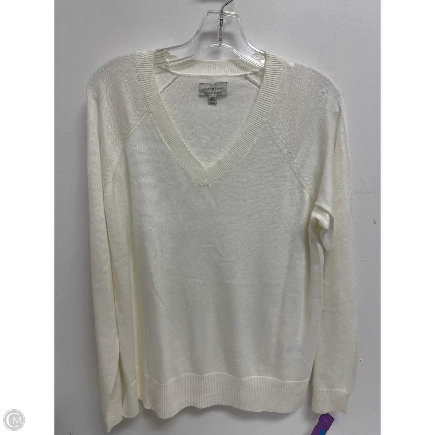 Sweater By Lucky Brand In Cream, Size: S