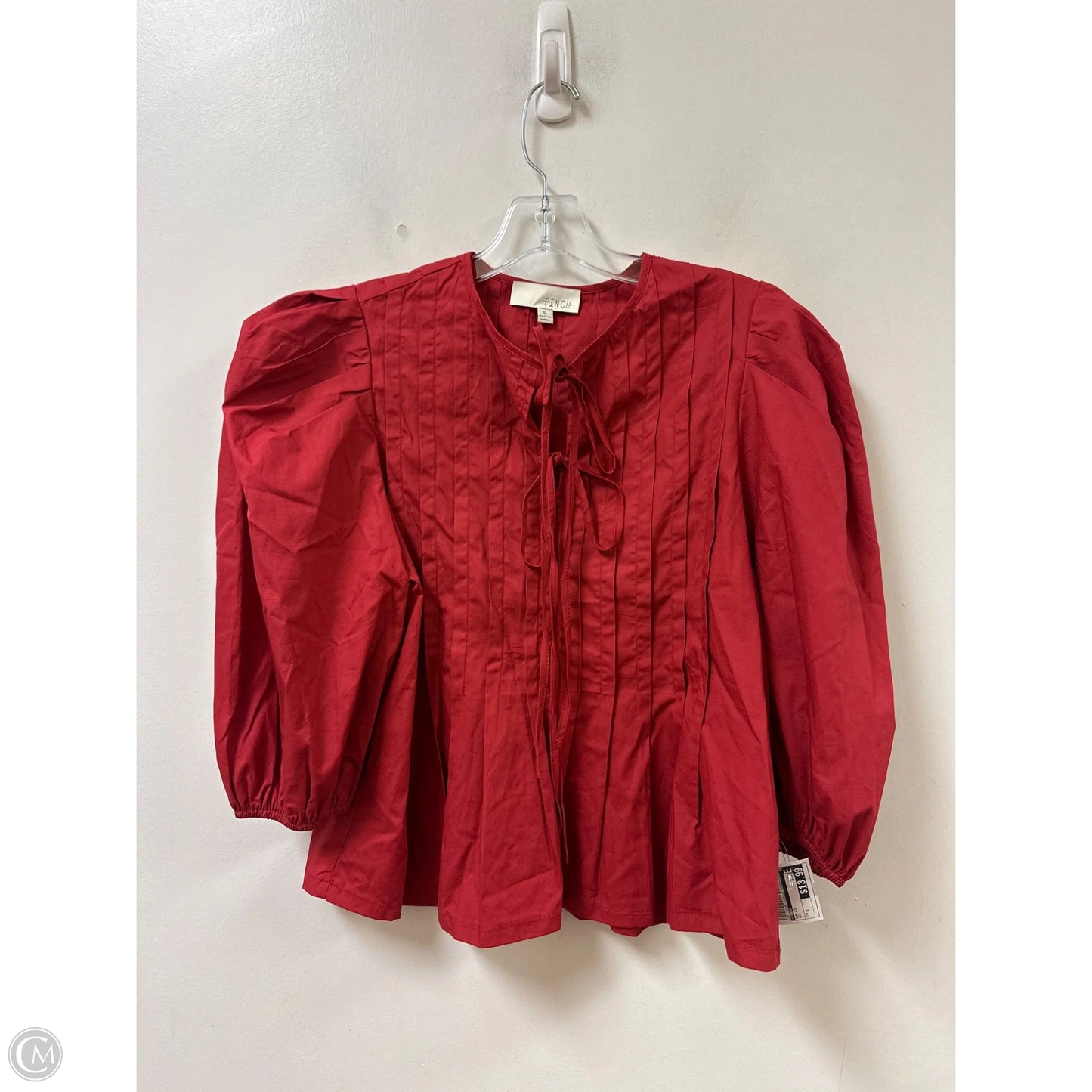 Top Long Sleeve By Pinch In Red, Size: S